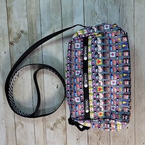 Lesportsac Toomorrow Print Crossbody Purse Bag‎ Pocketbook Cute Colorful Faces